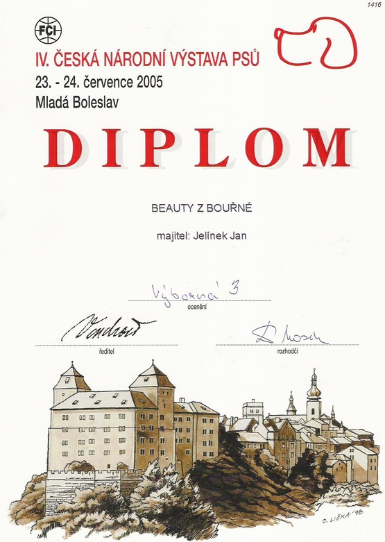Diplom CNVPVP - Mladá Boleslav 23.7.05