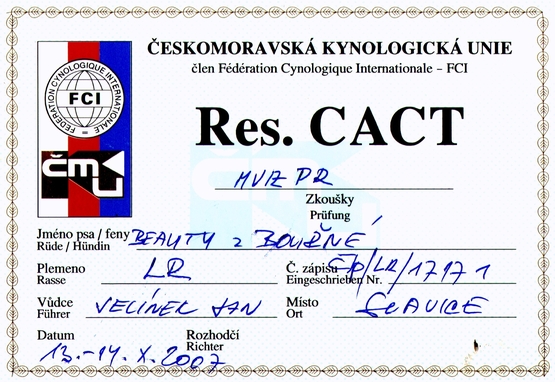 Res. CACT VZ - Třebíč 13.10.07